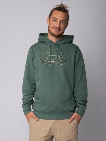 Sweat-shirt ' Doodle Bike ' Watapparel en vert : devant