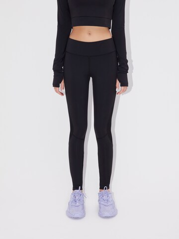 LeGer by Lena Gercke Skinny Sportbroek 'Lena' in Zwart: voorkant