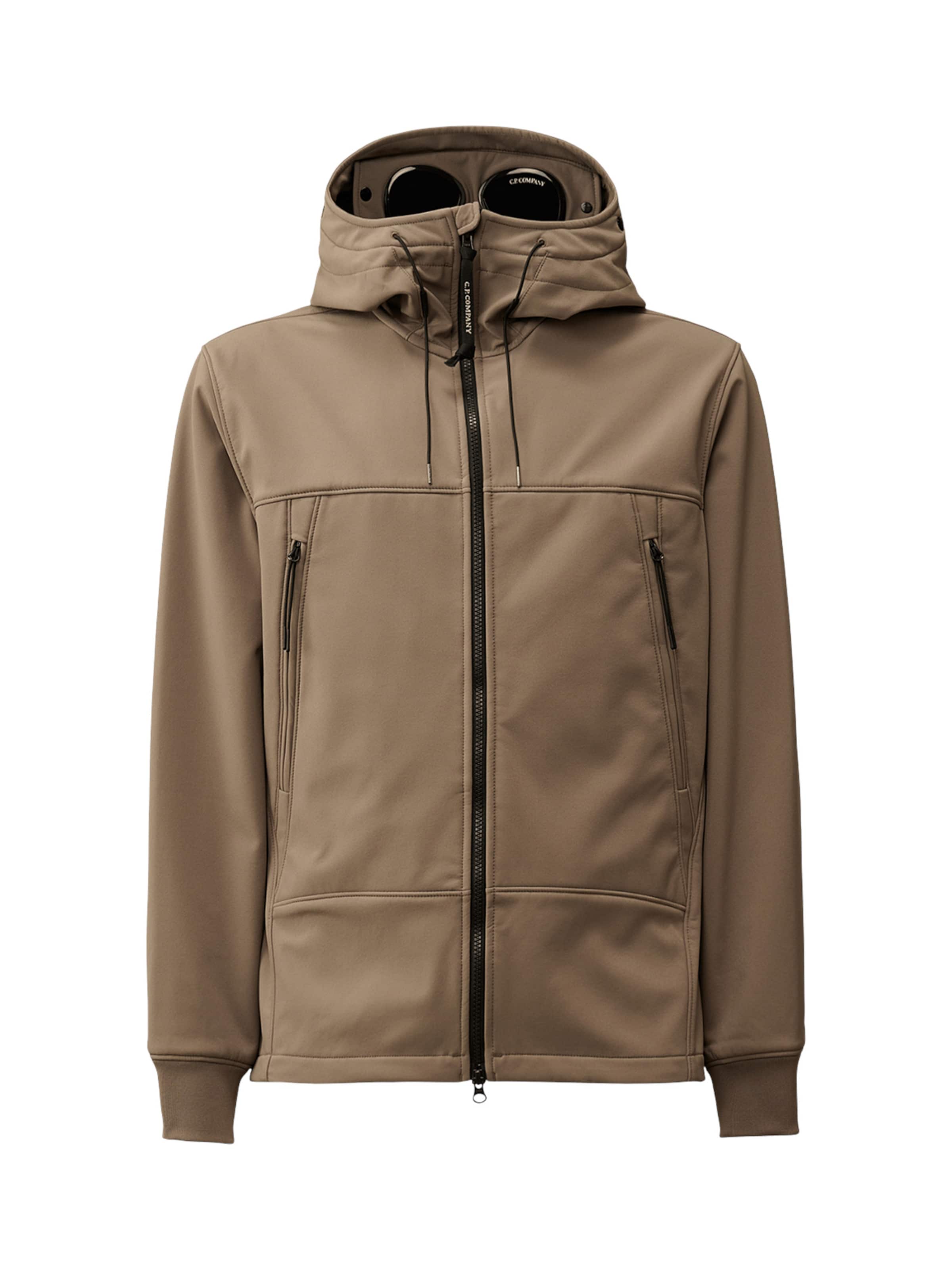 C.P. Company Sportsweatjacke in Braun: Vorderseite