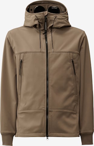 C.P. Company Sports sweat jacket in Brown: front