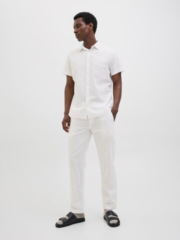 JACK & JONES Lużny krój Spodnie 'JPSTKane JJSummer' w kolorze biały