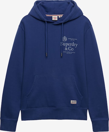 Bluză de molton '1954' de la Superdry & Co pe albastru: față