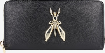 PATRIZIA PEPE Wallet 'Fly' in Black: front