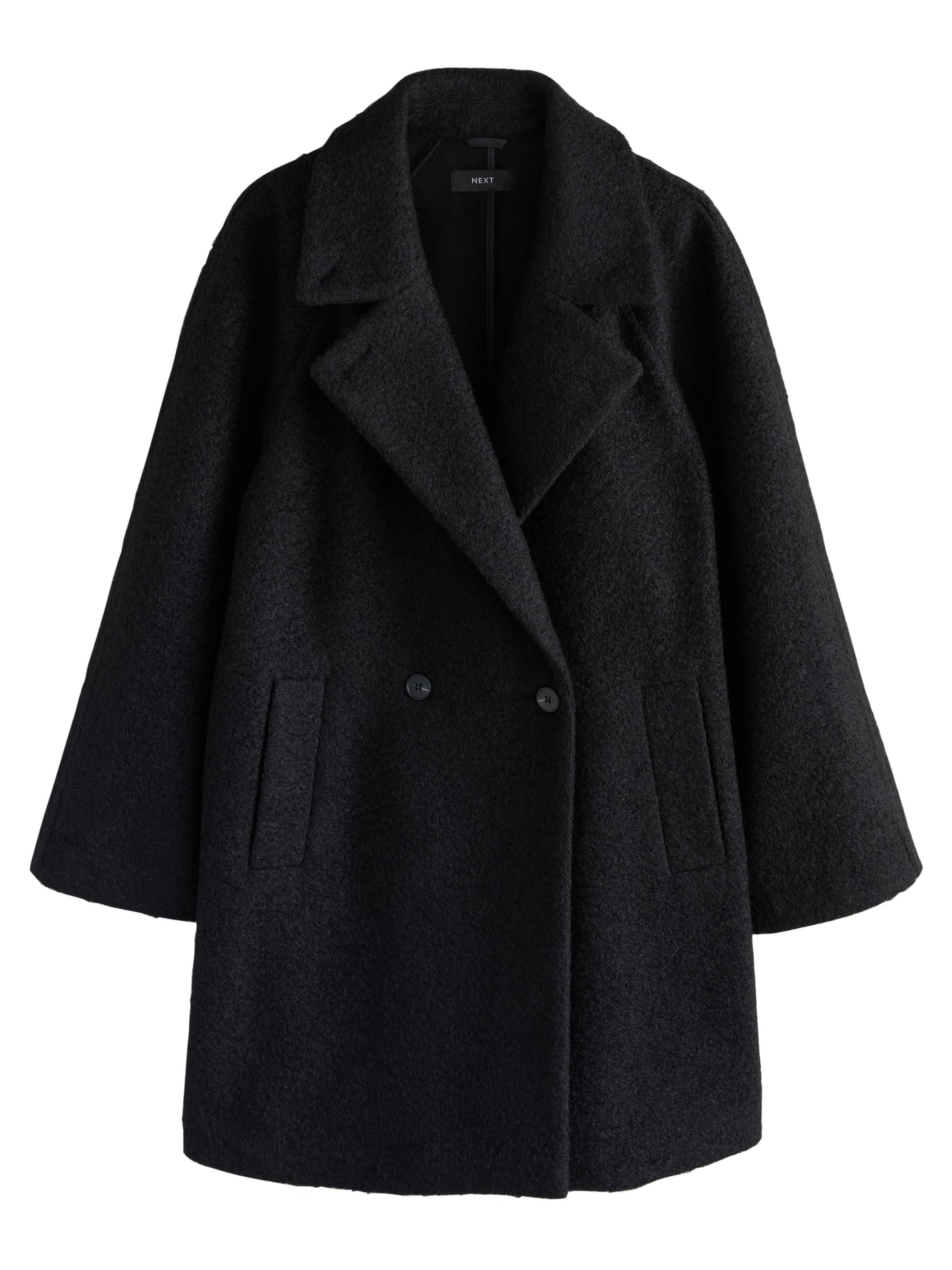 Next Välikausitakki värissä musta: etupuoli