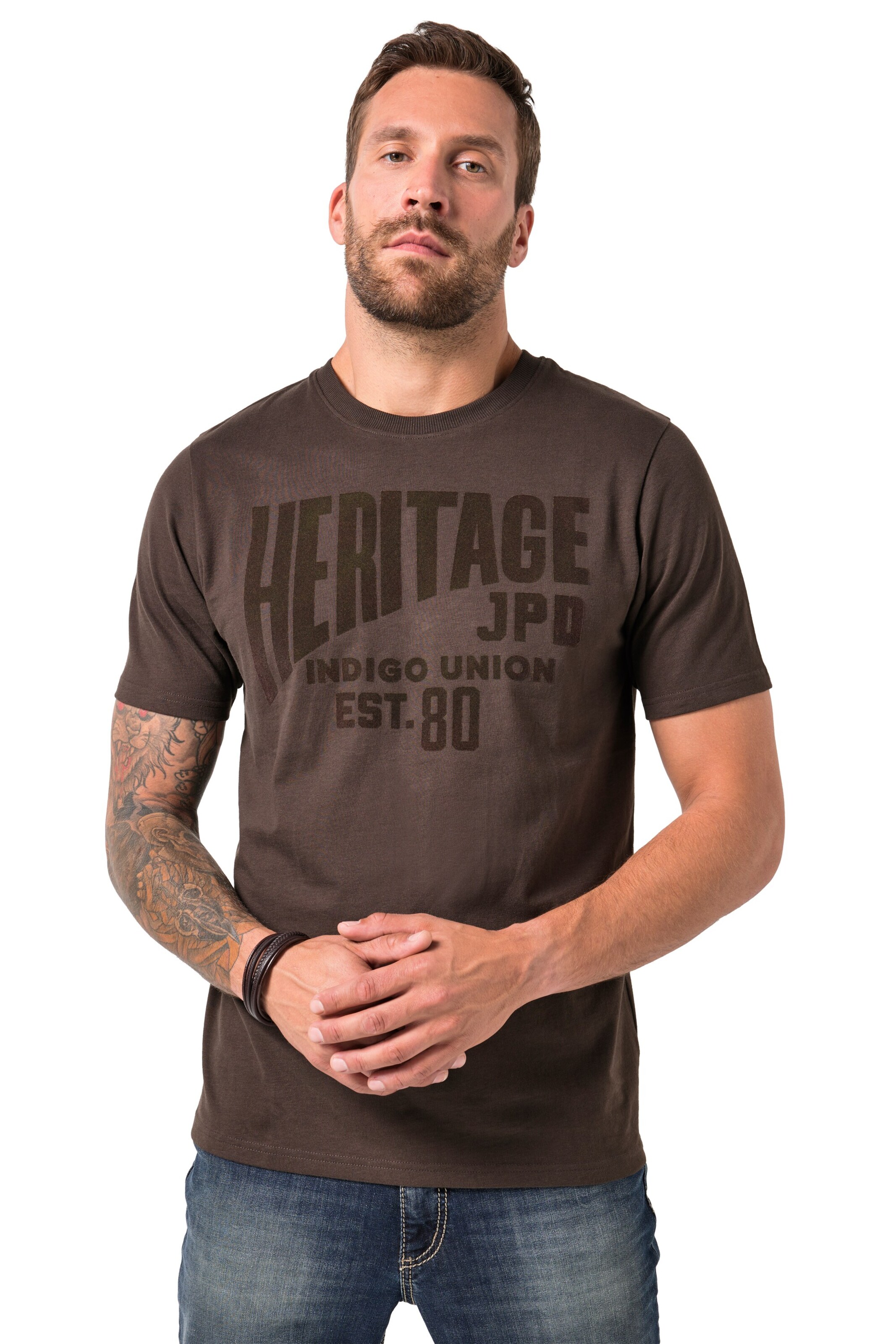 JP1880 Shirt in Brown: front