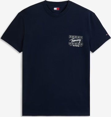 Tommy Jeans Тениска в синьо: отпред