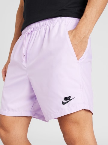 Nike Sportswear Regular Broek in Lila