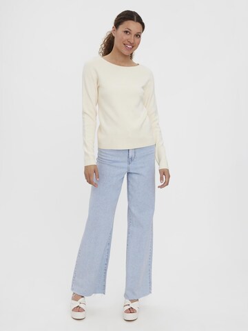 VERO MODA Sweater 'Gold Needle' in Beige