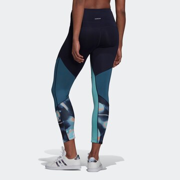 ADIDAS SPORTSWEAR Skinny Sporthose in Blau