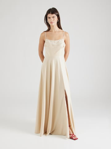 Laona Evening Dress in Beige: front