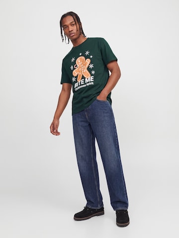 JACK & JONES Shirt 'JJXMAS FUN' in Groen