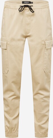 BURTON MENSWEAR LONDON Tapered Παντελόνι cargo σε γκρι: μπροστά