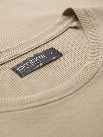 Ombre Shirt in Beige