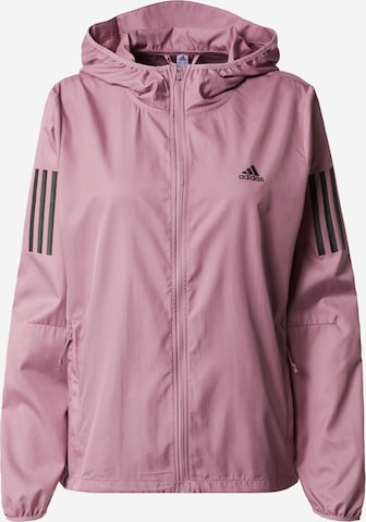 ADIDAS SPORTSWEAR Athletic Jacket 'Own The Run ' in Pink: front