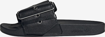 ADIDAS ORIGINALS - Zapatos abiertos 'Adidas x Jeremy Scott Adilette' en negro: frente
