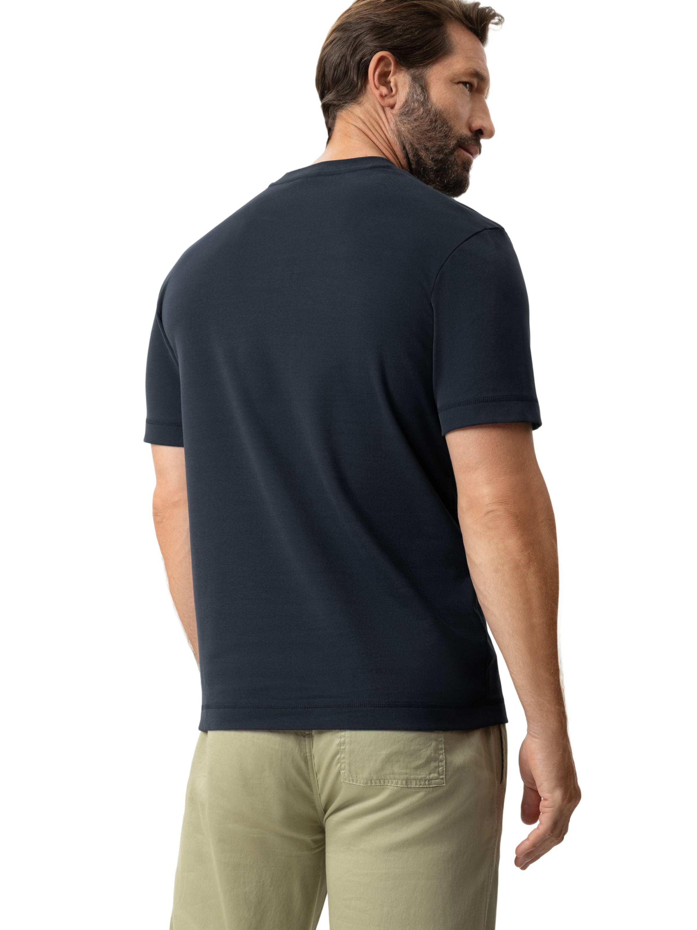 Mey T-Shirt ' Serie Serious Essentials ' in Blau