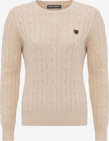 Jacey Quinn Neulepaita värissä beige: etupuoli