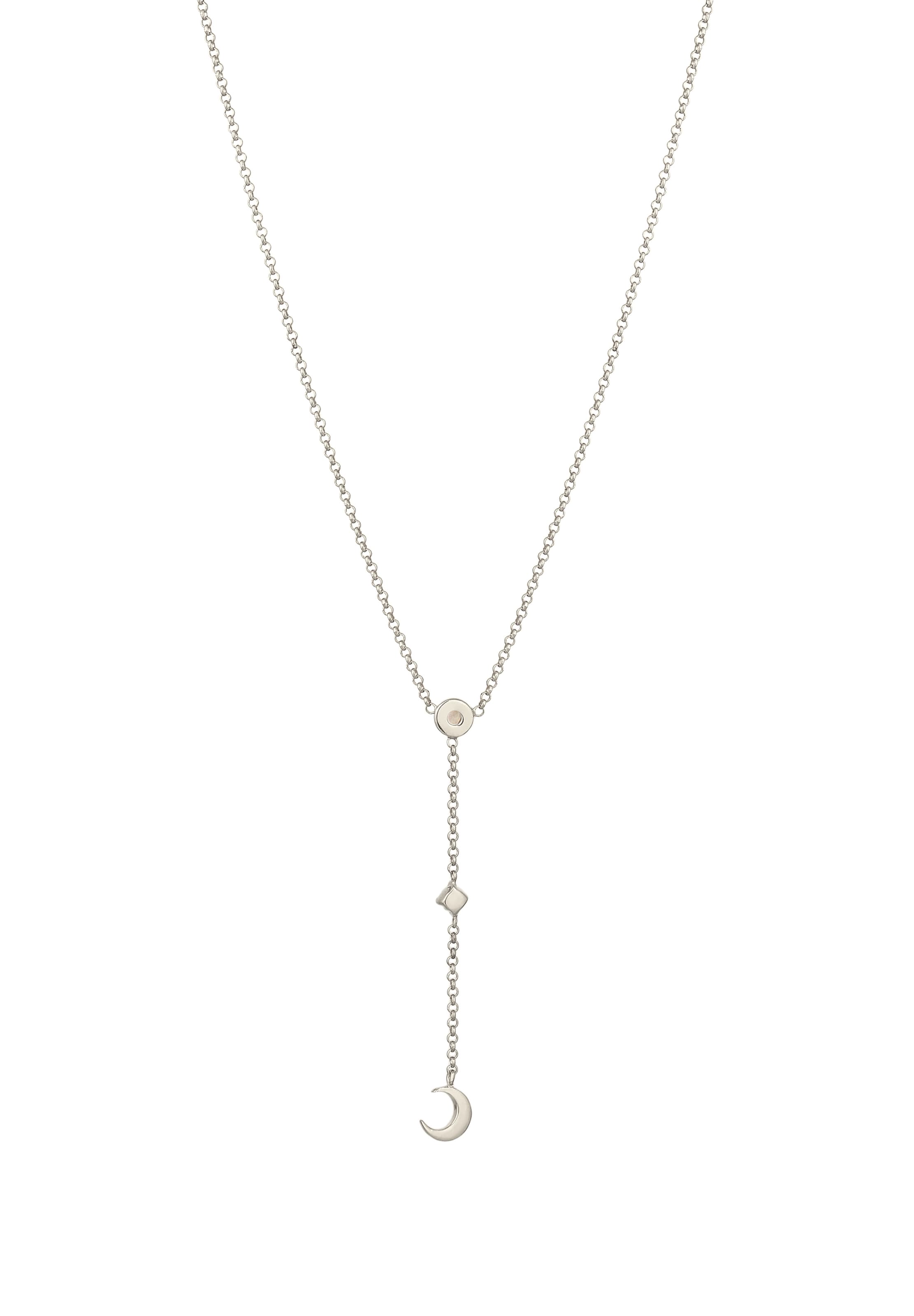 Chaîne 'Halbmond Mondstein' ELLI en argent