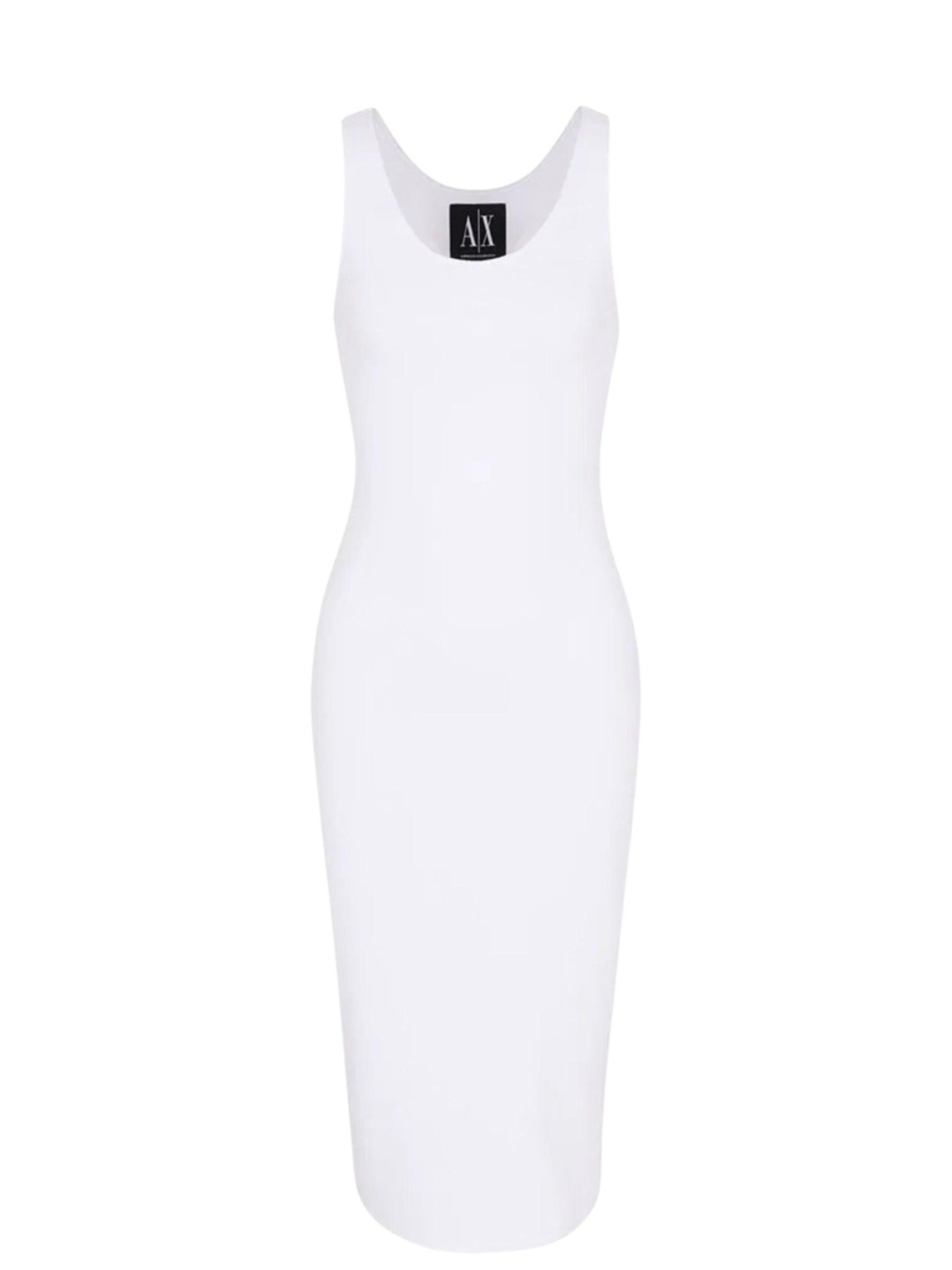 ARMANI EXCHANGE - Vestido de tubo 'XW000820' en blanco: frente