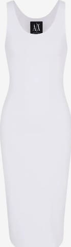 ARMANI EXCHANGE - Vestido de tubo 'XW000820' en blanco: frente
