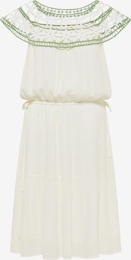 IZIA Vasaras kleita, krāsa - zāles zaļš / dabīgi balts, Preces skats
