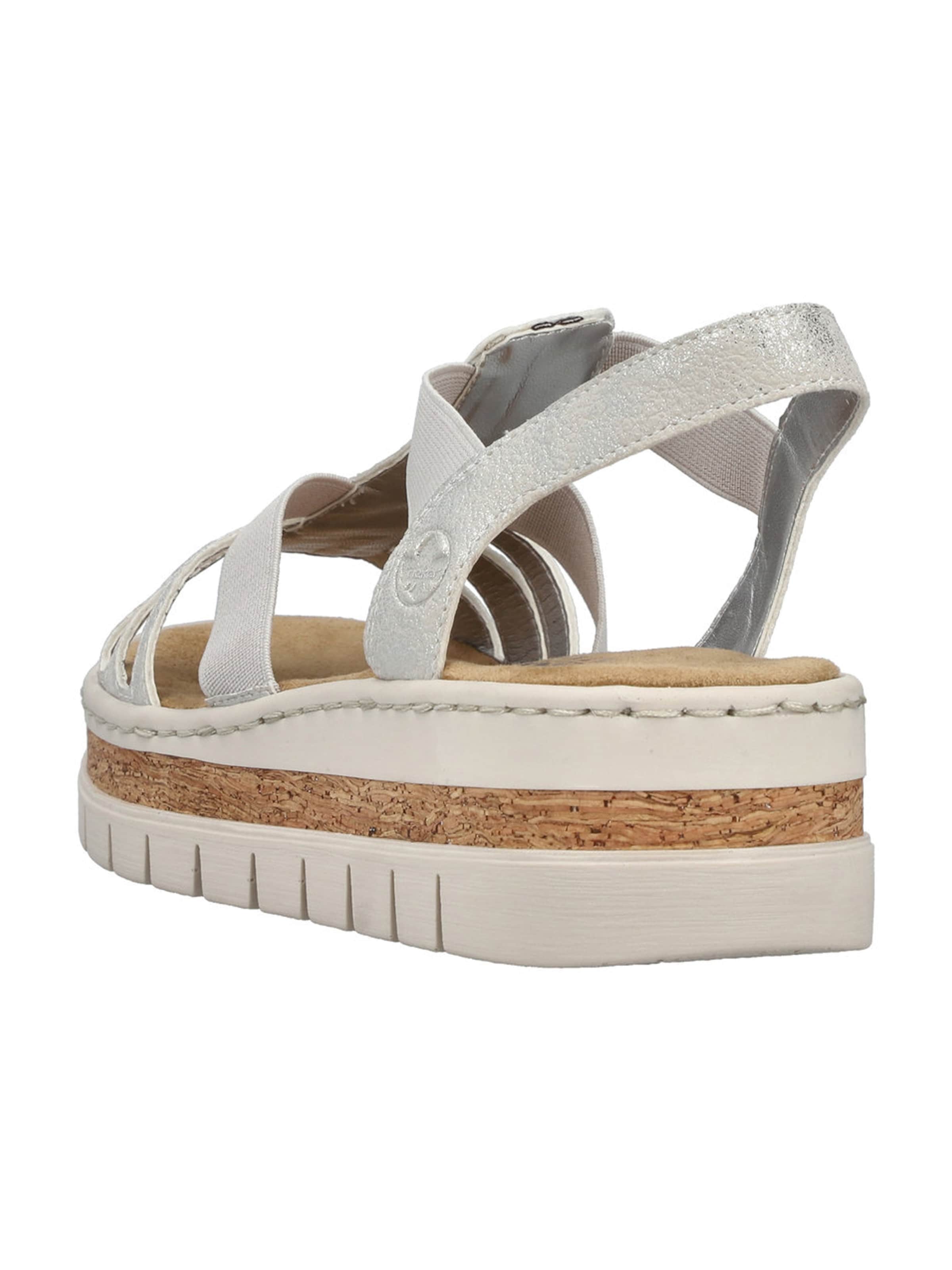 Rieker - Sandália em prata
