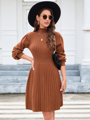 Yesfashion Gebreide jurk in Bruin