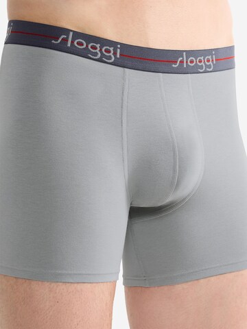 SLOGGI Langer Boxer ' Blue Start ' in Grau