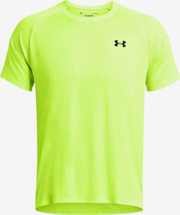 T-Shirt fonctionnel 'Tech' UNDER ARMOUR en jaune : devant