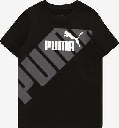 PUMA Shirt 'Power' in Grey / Black / White, Item view