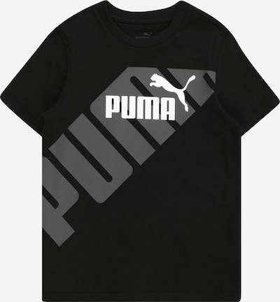 PUMA Camisola 'Power' em cinzento / preto / branco, Vista do produto