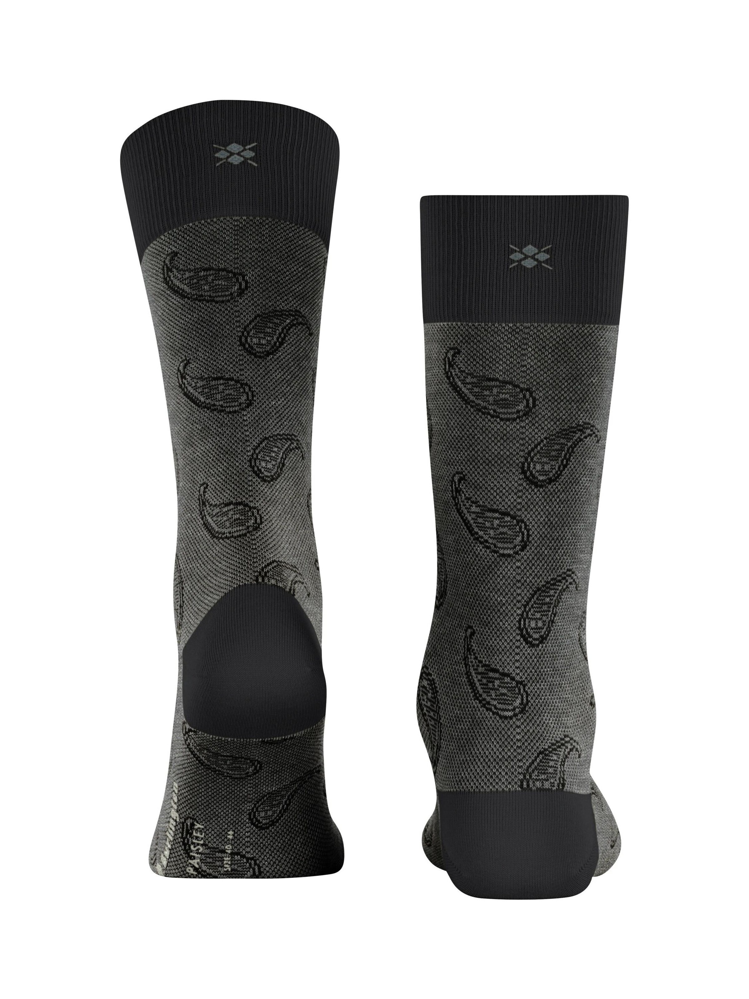 BURLINGTON Socken 'Paisley'‌‌‌‌ in Schwarz