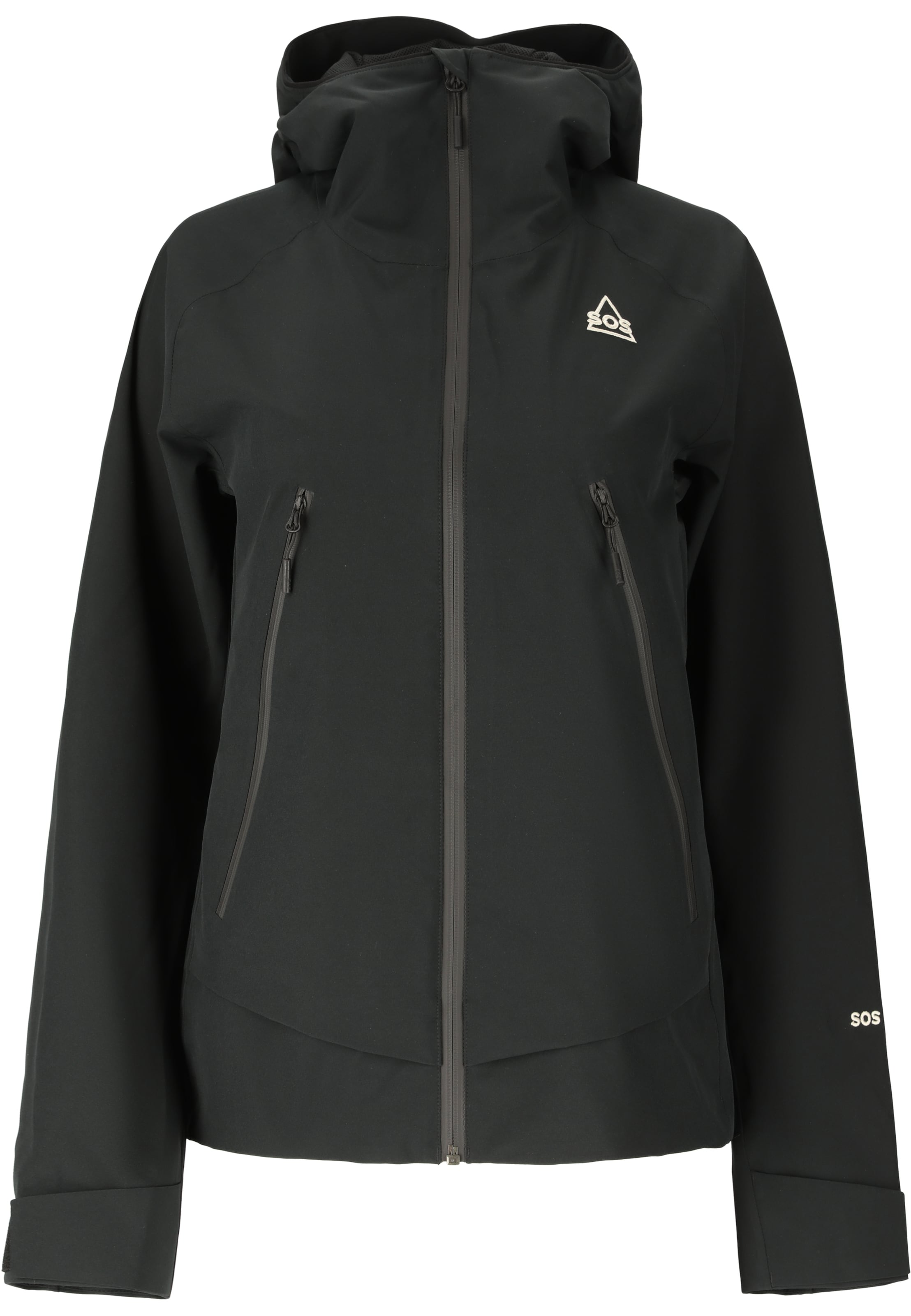 SOS Outdoor jacket 'Talinis' in Black: front
