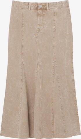 Pull&Bear Kjol i beige: framsida