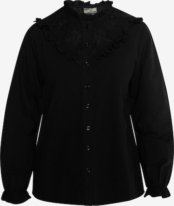 DreiMaster Vintage Blouse in Black: front