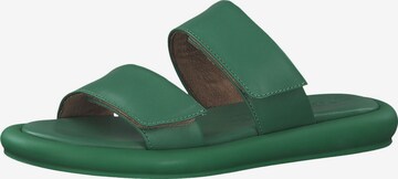 TAMARIS Mules in Green: front