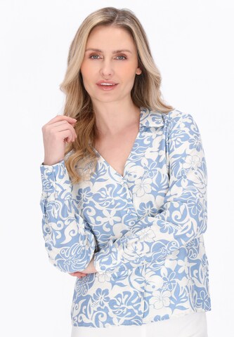 Usha - Blusa em azul: frente