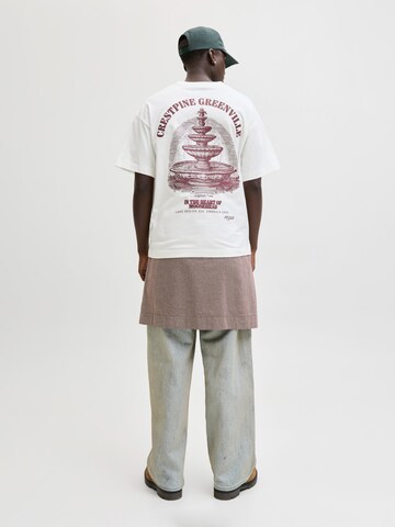 balta JACK & JONES Marškinėliai 'JORMAINE'