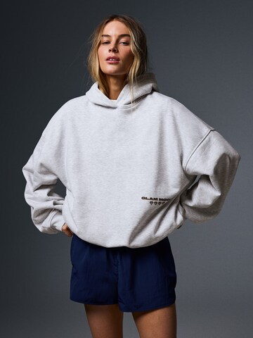 Bershka Sweatshirt in Grey: front