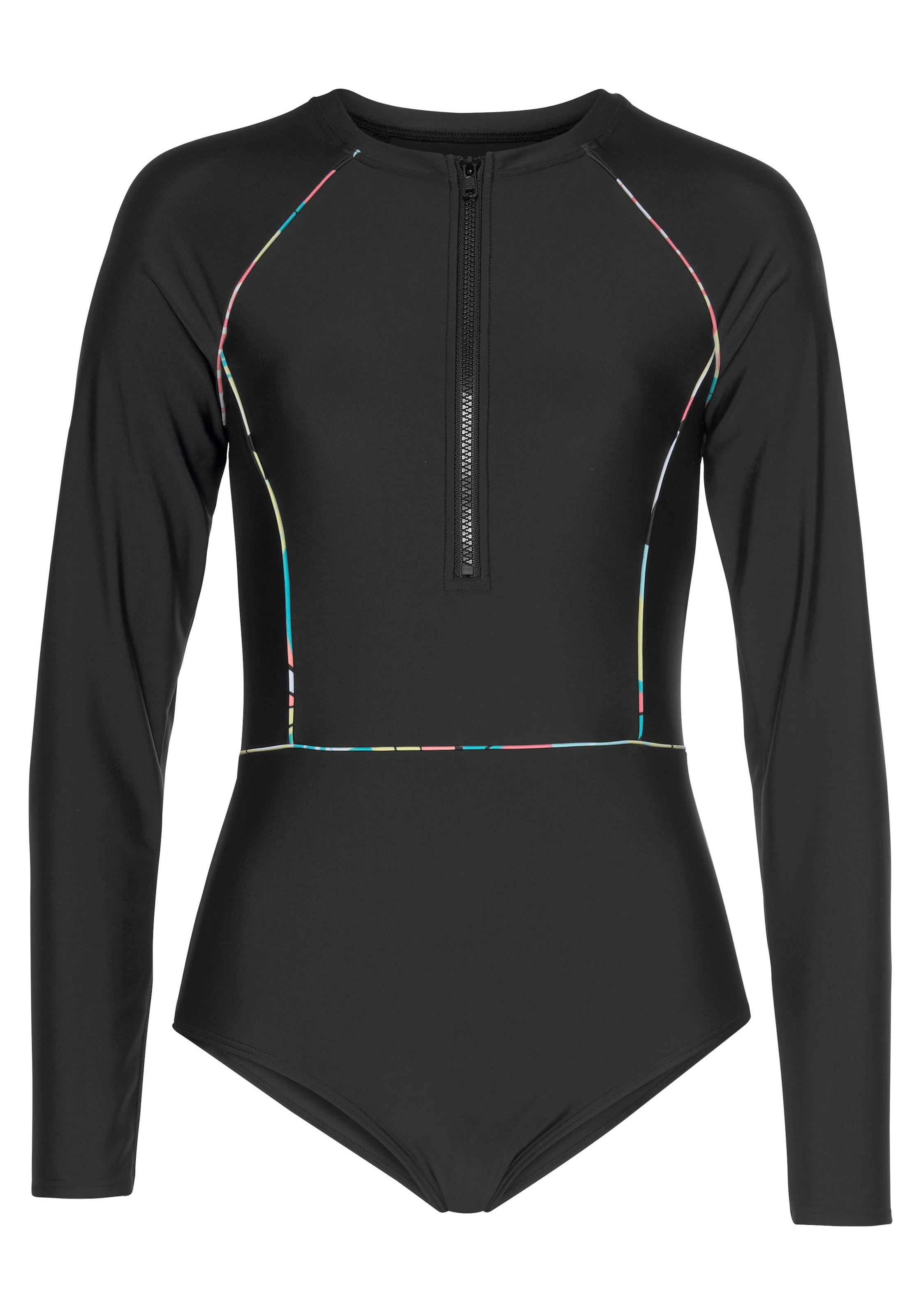 Costum de baie sport de la LASCANA ACTIVE pe negru: față