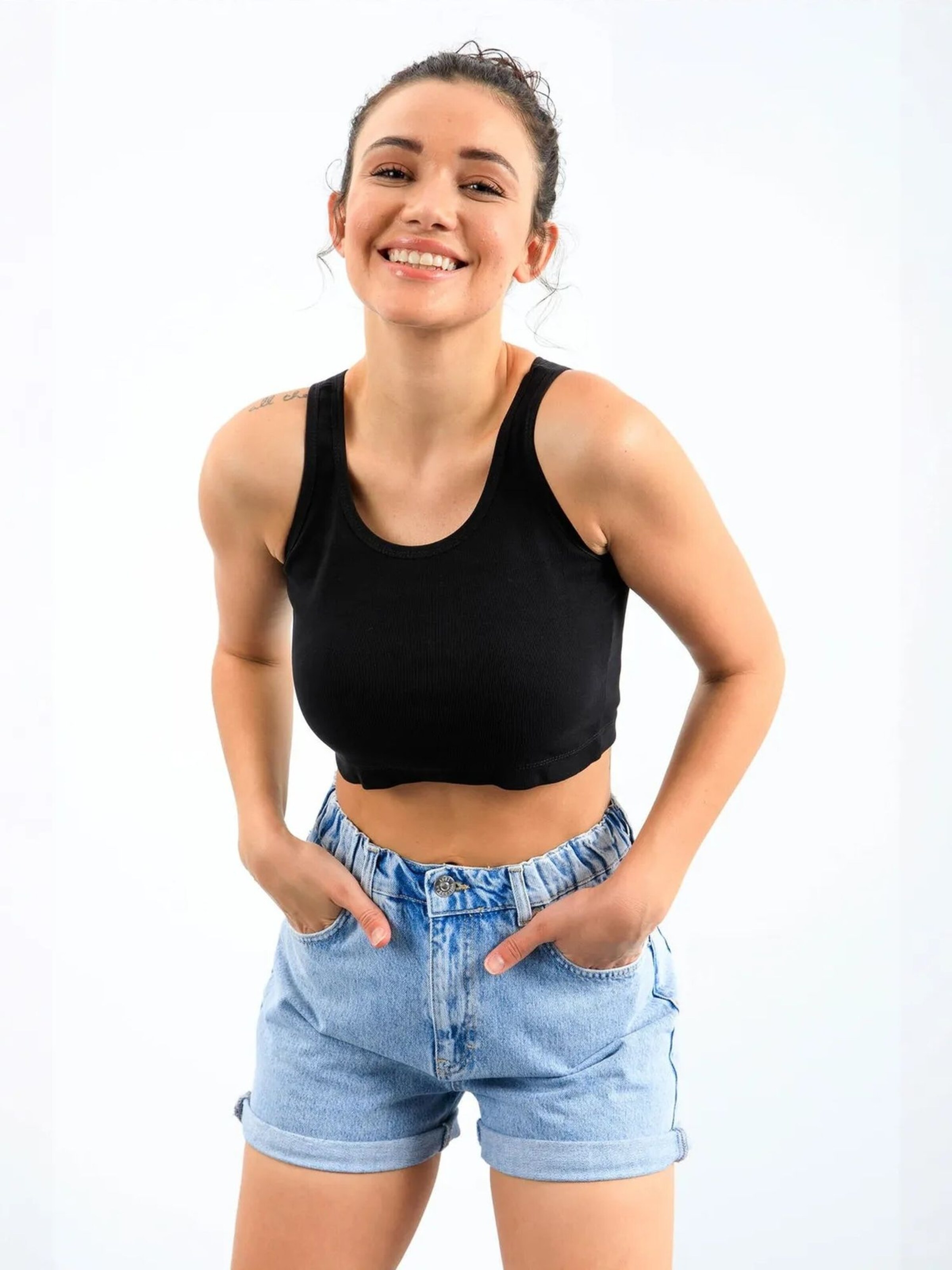 Tommy Life Top in Zwart