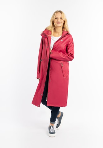 Schmuddelwedda Toiminnallinen pitkä takki värissä punainen