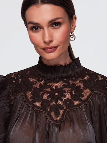Ombre Blouse in Bruin