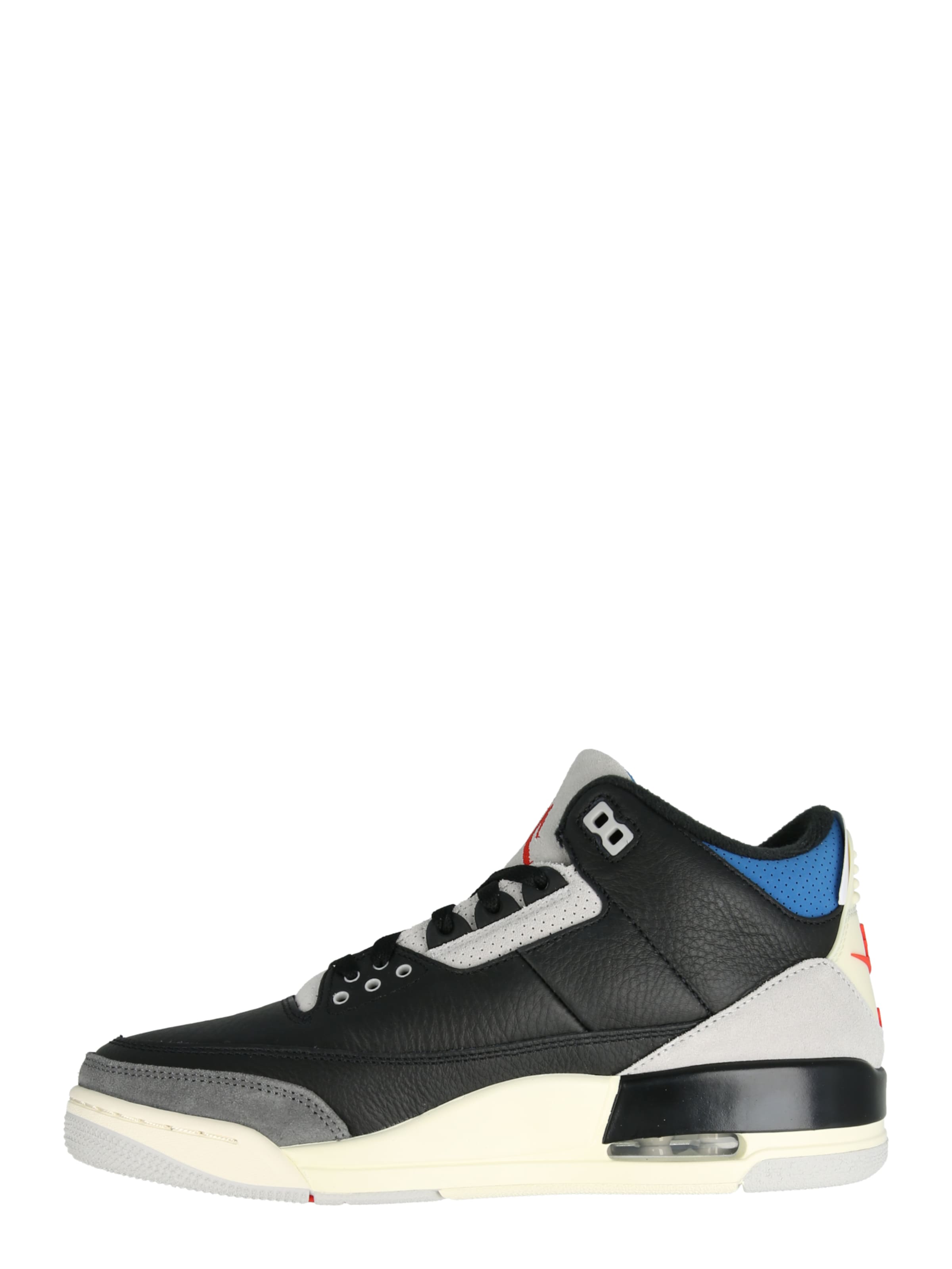 Sneaker alta 'AIR 3 RETRO' di Jordan in nero: lato