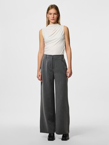 Wide leg Pantaloni 'PCKamil' di PIECES in grigio