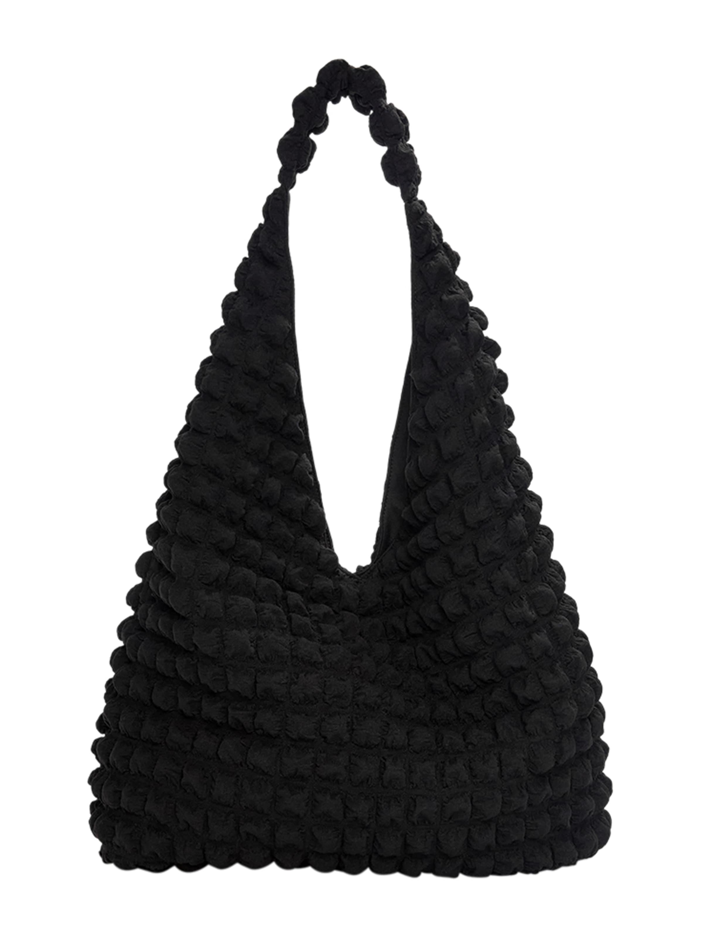 Pull&Bear Shopper táska - fekete: elől