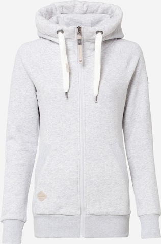 Ragwear Zip-Up Hoodie 'DEMEZA' in Grey: front