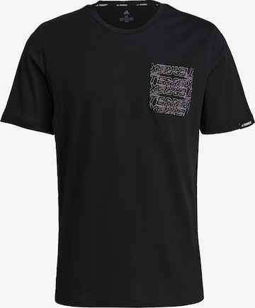 ADIDAS TERREX Performance Shirt in Black: front