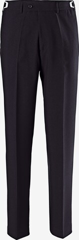 Men Plus Pleated Pants in Black: front