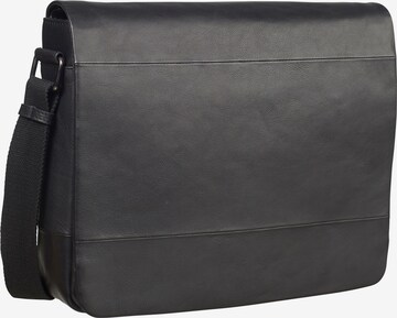 LEONHARD HEYDEN Document Bag in Black: front